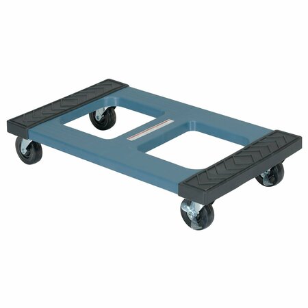 VESTIL Blue Polyethylene Dolly Padded Top 1000 lb Capacity 18 x 30 DOL-1830-P